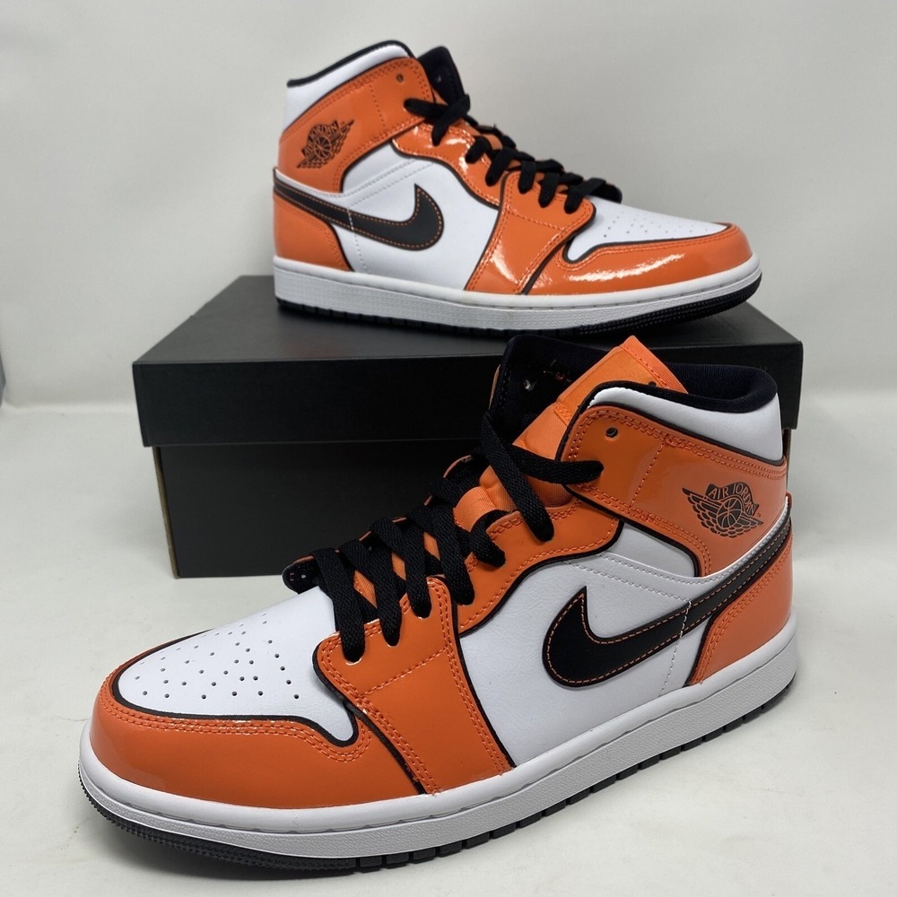 Air Jordan 1 Mid Turf Orange/Black-White New Size:8.5 US DD6834 802